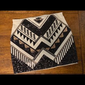 Sequin miniskirt  from Express.